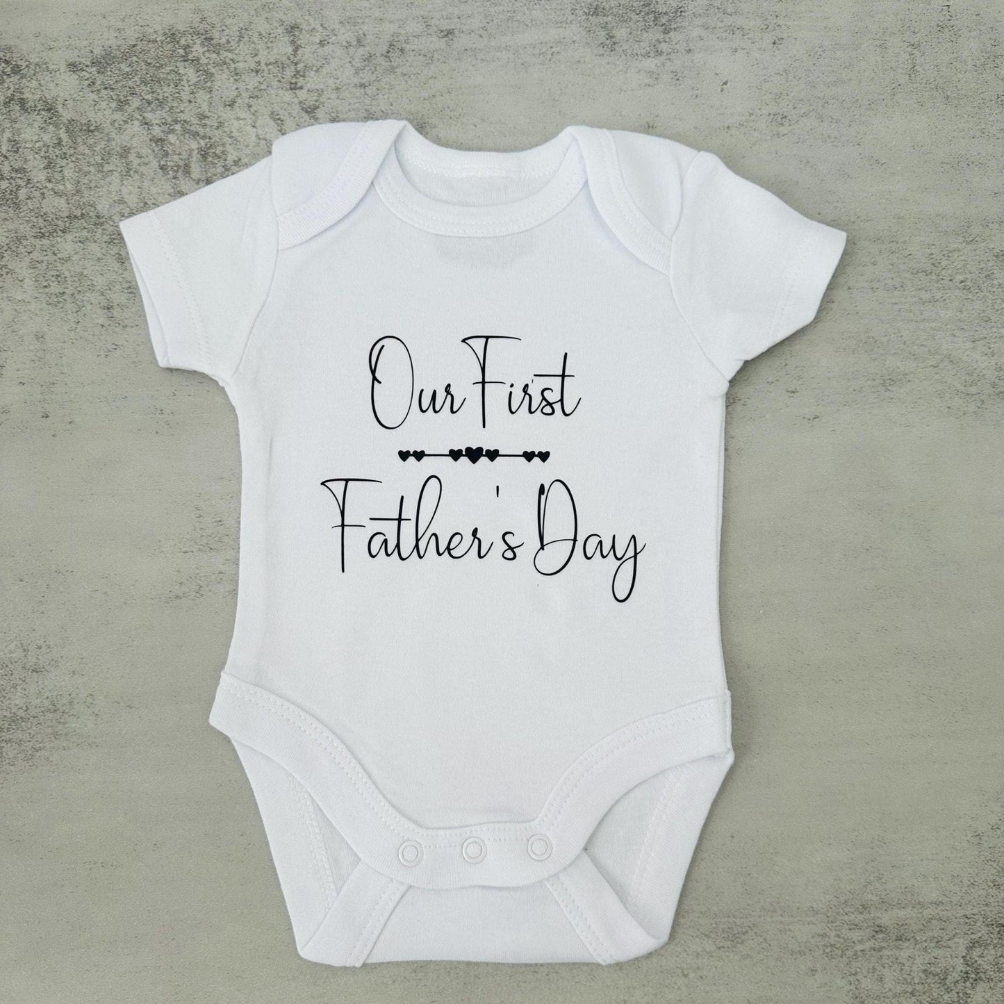 Father's Day onesie, Our First Fathers Day bodysuit, my 1st fathers day baby romper, babies first fathers day outfit, husband gift, dad gift