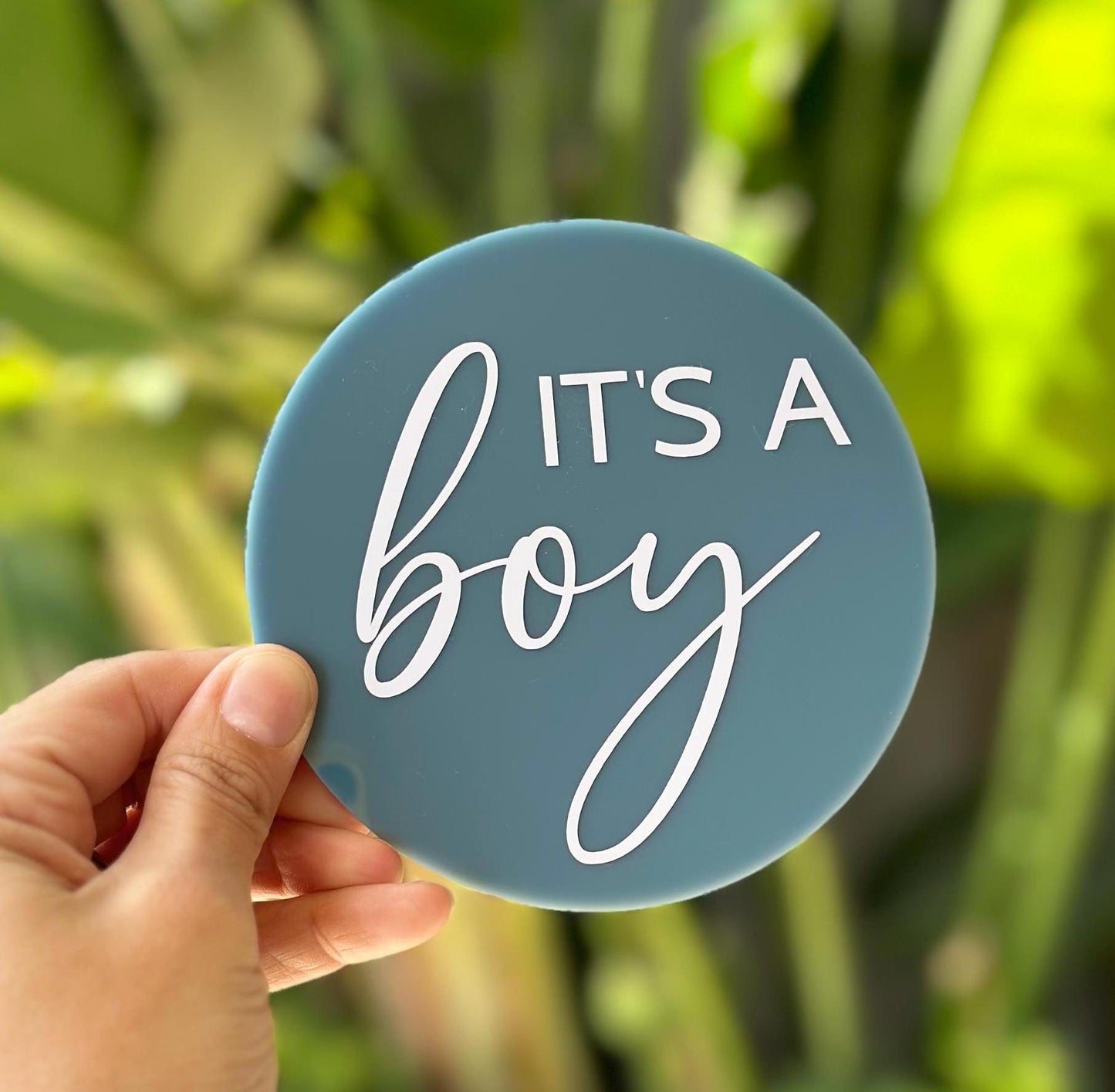 Double Sided Gender Reveal Discs, Its A Boy, Its A Girl, Gender Announcement Plaques, Pregnancy Reveal Duo, Dual Gender Announcement Signs