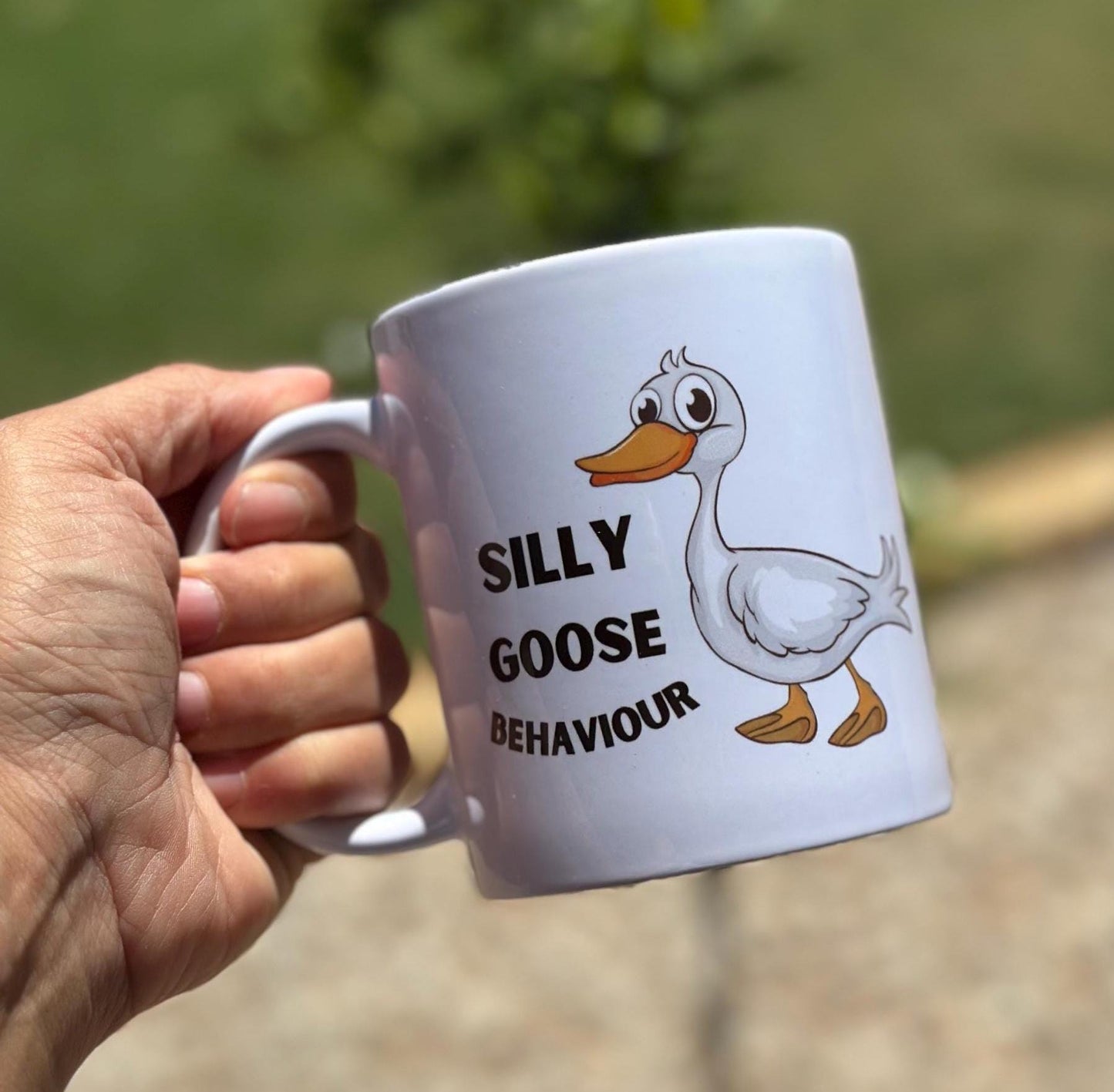 Silly Goose Ceramic Coffee Mug 11oz , Silly Goose Behaviour Meme Mug, funny gift, friend birthday gift, coworker boss gift, work coffee cup