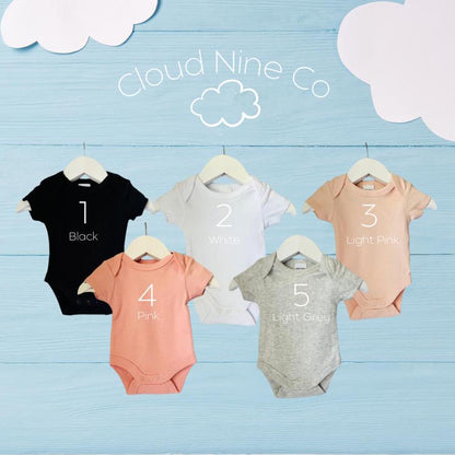 Pregnancy announcement custom baby bodysuit, see you soon pregnanc reveal onsie, personalised due date newborn romper, baby shower gift