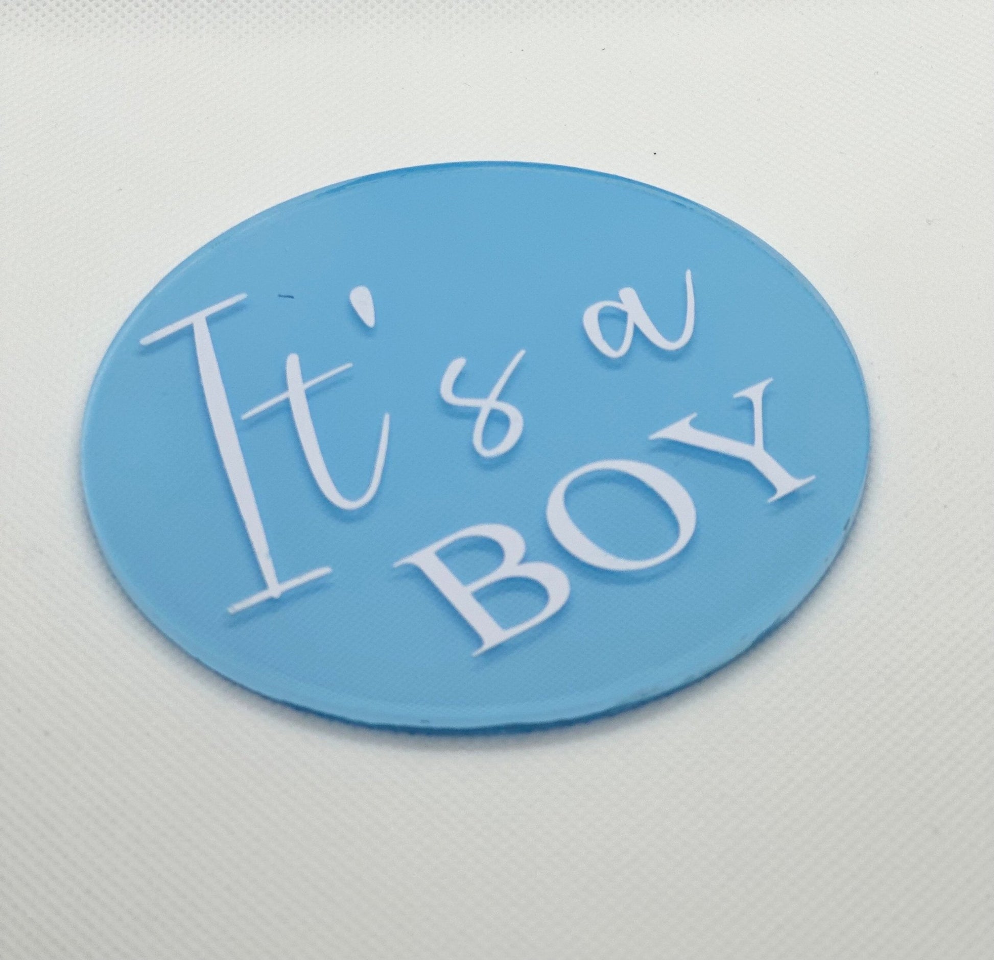 It's A Boy It's A Girl pregnancy announcement, dual gender reveal discs, gender announcement duo, boy girl twins dcda twins gender reveal